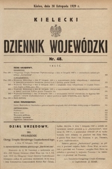Kielecki Dziennik Wojewódzki. 1929, nr 48