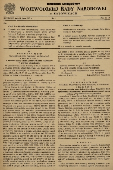 Dziennik Urzędowy Wojewódzkiej Rady Narodowej w Katowicach. 1957, nr 4
