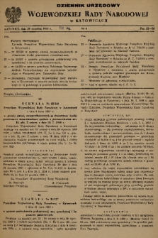 Dziennik Urzędowy Wojewódzkiej Rady Narodowej w Katowicach. 1958, nr 6