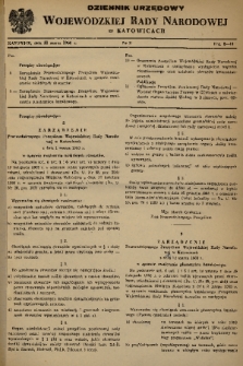 Dziennik Urzędowy Wojewódzkiej Rady Narodowej w Katowicach. 1960, nr 3