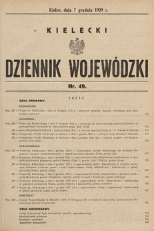 Kielecki Dziennik Wojewódzki. 1929, nr 49