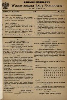 Dziennik Urzędowy Wojewódzkiej Rady Narodowej w Katowicach. 1960, nr 4