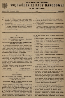 Dziennik Urzędowy Wojewódzkiej Rady Narodowej w Katowicach. 1960, nr 6