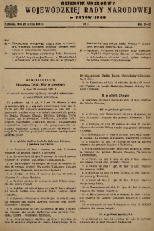 Dziennik Urzędowy Wojewódzkiej Rady Narodowej w Katowicach. 1961, nr 3