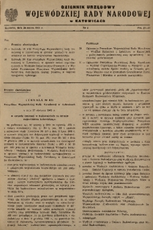 Dziennik Urzędowy Wojewódzkiej Rady Narodowej w Katowicach. 1961, nr 4
