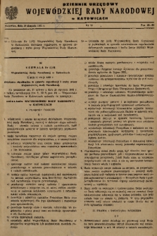 Dziennik Urzędowy Wojewódzkiej Rady Narodowej w Katowicach. 1961, nr 10