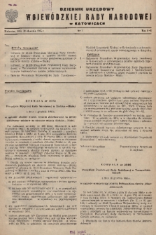 Dziennik Urzędowy Wojewódzkiej Rady Narodowej w Katowicach. 1966, nr 1