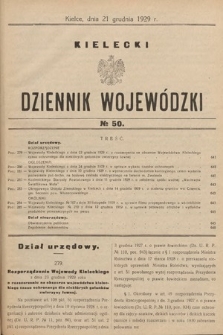Kielecki Dziennik Wojewódzki. 1929, nr 50
