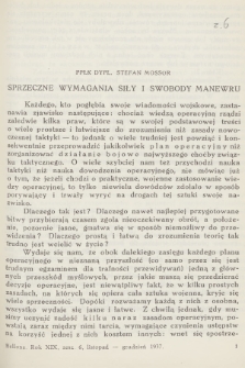 Bellona : dwumiesięcznik wojskowy wydawany przez Wojskowy Instytut Naukowo-Oświatowy. R.19, 1937, Zeszyt 6