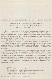 Bellona : dwumiesięcznik wojskowy wydawany przez Wojskowy Instytut Naukowo-Oświatowy. R.20, 1938, Zeszyt 4