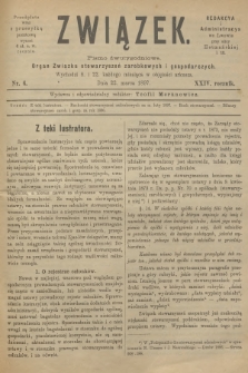 Związek : pismo dwutygodniowe : organ Związku stowarzyszeń zarobkowych i gospodarczych. R.24, 1897, nr 6