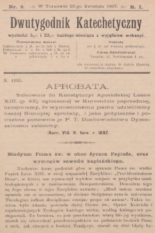 Dwutygodnik Katechetyczny. R.1, 1897, nr 8