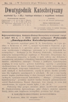 Dwutygodnik Katechetyczny. R.1, 1897, nr 14
