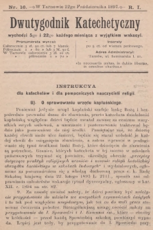 Dwutygodnik Katechetyczny. R.1, 1897, nr 16