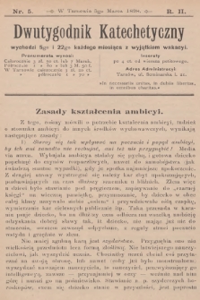 Dwutygodnik Katechetyczny. R.2, 1898, nr 5