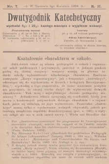 Dwutygodnik Katechetyczny. R.2, 1898, nr 7