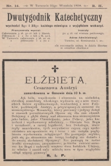 Dwutygodnik Katechetyczny. R.2, 1898, nr 14