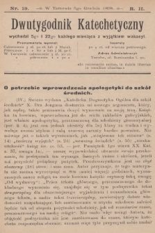 Dwutygodnik Katechetyczny. R.2, 1898, nr 19