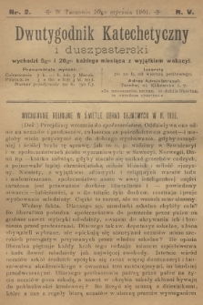 Dwutygodnik Katechetyczny i Duszpasterski. R.5, 1901, nr 2