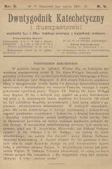 Dwutygodnik Katechetyczny i Duszpasterski. R.5, 1901, nr 5