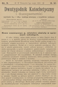 Dwutygodnik Katechetyczny i Duszpasterski. R.5, 1901, nr 9