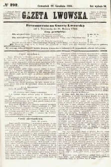 Gazeta Lwowska. 1864, nr 292