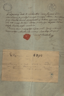 Papiery z lat 1812-1863 po Janie Płonczyńskim, obywatelu m. Krakowa, wójcie gminy IVtej