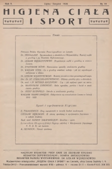 Higjena Ciała i Sport. R.2, 1926, nr 14