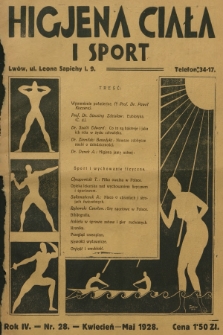 Higjena Ciała i Sport. R.4, 1928, nr 28