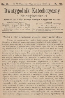 Dwutygodnik Katechetyczny i Duszpasterski. R.6, 1902, nr 2