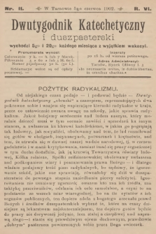 Dwutygodnik Katechetyczny i Duszpasterski. R.6, 1902, nr 11