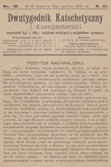 Dwutygodnik Katechetyczny i Duszpasterski. R.6, 1902, nr 12