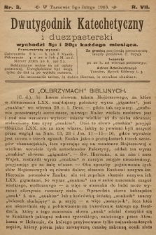 Dwutygodnik Katechetyczny i Duszpasterski. R.7, 1903, nr 3