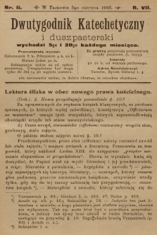 Dwutygodnik Katechetyczny i Duszpasterski. R.7, 1903, nr 11