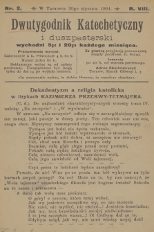 Dwutygodnik Katechetyczny i Duszpasterski. R.8, 1904, nr 2