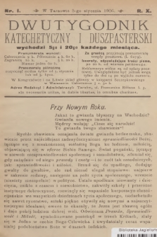 Dwutygodnik Katechetyczny i Duszpasterski. R.10, 1906, nr 1