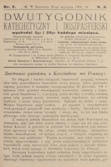Dwutygodnik Katechetyczny i Duszpasterski. R.10, 1906, nr 2