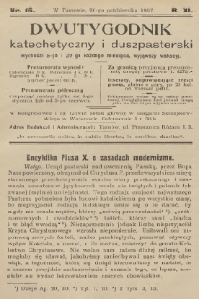 Dwutygodnik Katechetyczny i Duszpasterski. R.11, 1907, nr 16