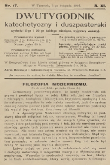 Dwutygodnik Katechetyczny i Duszpasterski. R.11, 1907, nr 17
