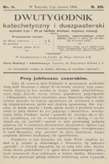 Dwutygodnik Katechetyczny i Duszpasterski. R.12, 1908, nr 11