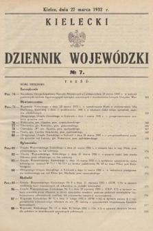Kielecki Dziennik Wojewódzki. 1932, nr 7