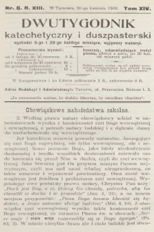 Dwutygodnik Katechetyczny i Duszpasterski. R.13, T.14, 1909, nr 6