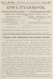 Dwutygodnik Katechetyczny i Duszpasterski. R.14, T.15, 1909, nr 7