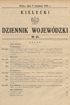 Kielecki Dziennik Wojewódzki. 1932, nr 21