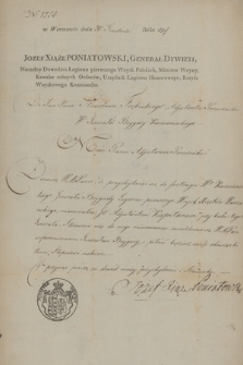 Papiery Stanisława Trębickiego związane z jego służbą w armiach Księstwa Warszawskiego i Królestwa Polskiego z lat 1807 - 1830