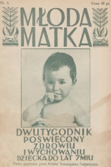 Młoda Matka : dwutygodnik poświęcony zdrowiu i wychowaniu dziecka do lat 7-miu : pismo popierane przez Polskie Towarzystwo Pedjatryczne. R.1, 1927, nr 3