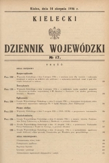 Kielecki Dziennik Wojewódzki. 1936, nr 17