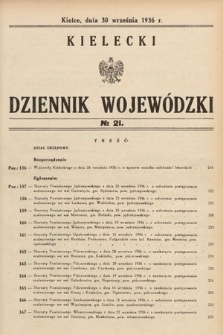 Kielecki Dziennik Wojewódzki. 1936, nr 21