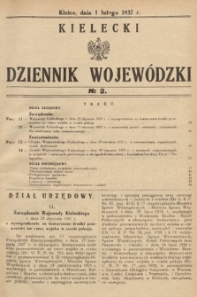 Kielecki Dziennik Wojewódzki. 1937, nr 2