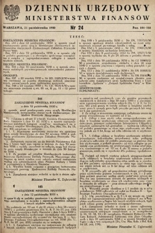 Dziennik Urzędowy Ministerstwa Finansów. 1950, nr 24